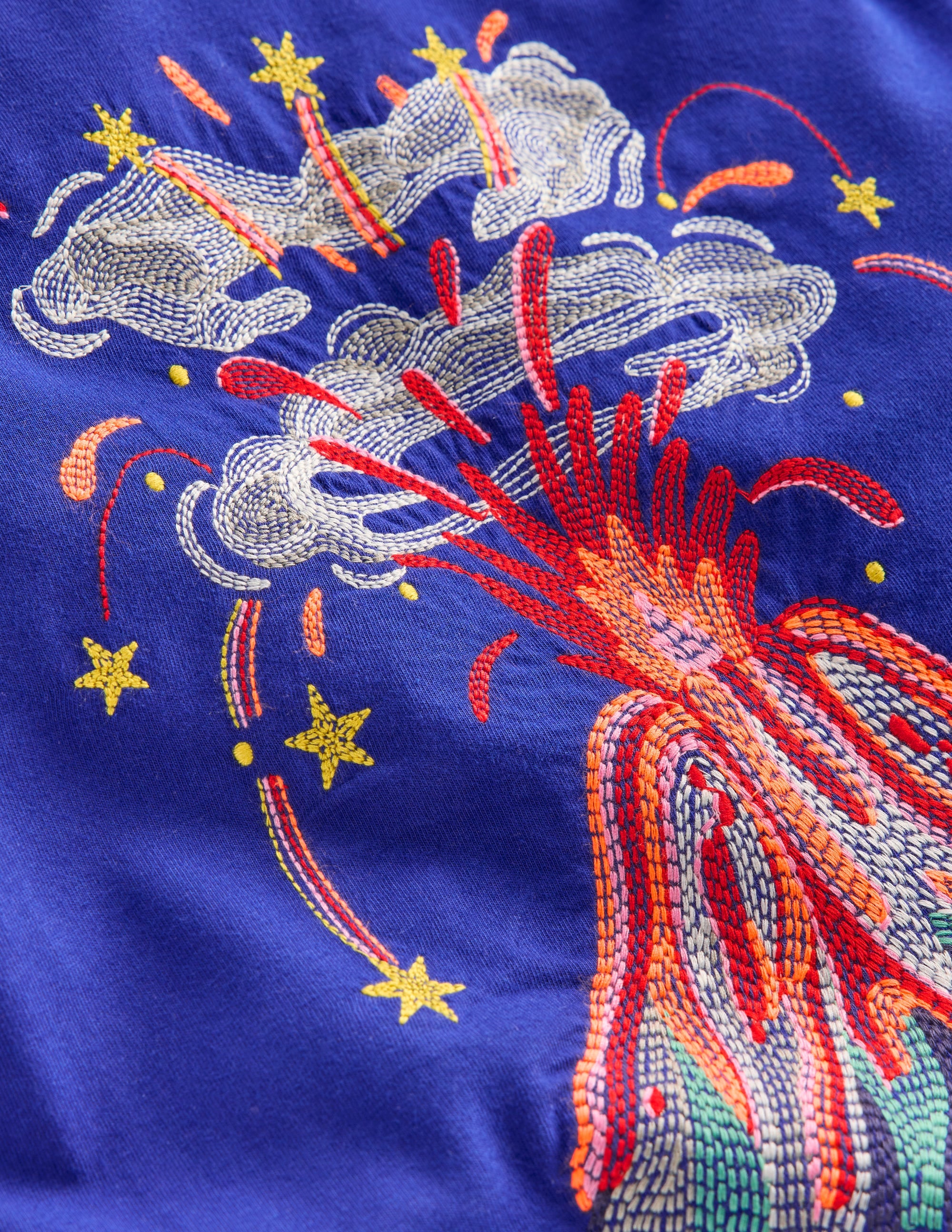 Superstitch Long Sleeve Top-Multi Volcanoes | Boden USA