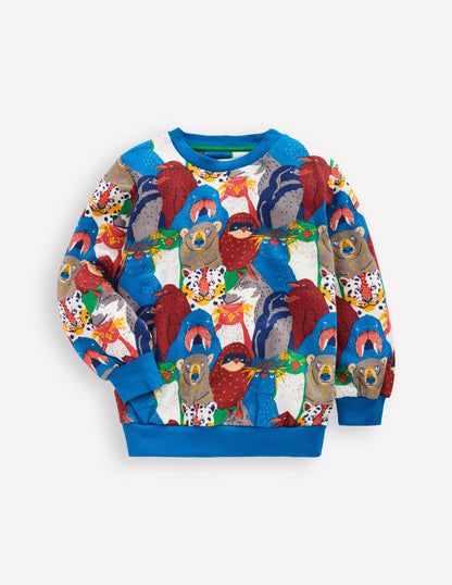 Everyday Printed Sweatshirt-Multi Arctic Audience-1