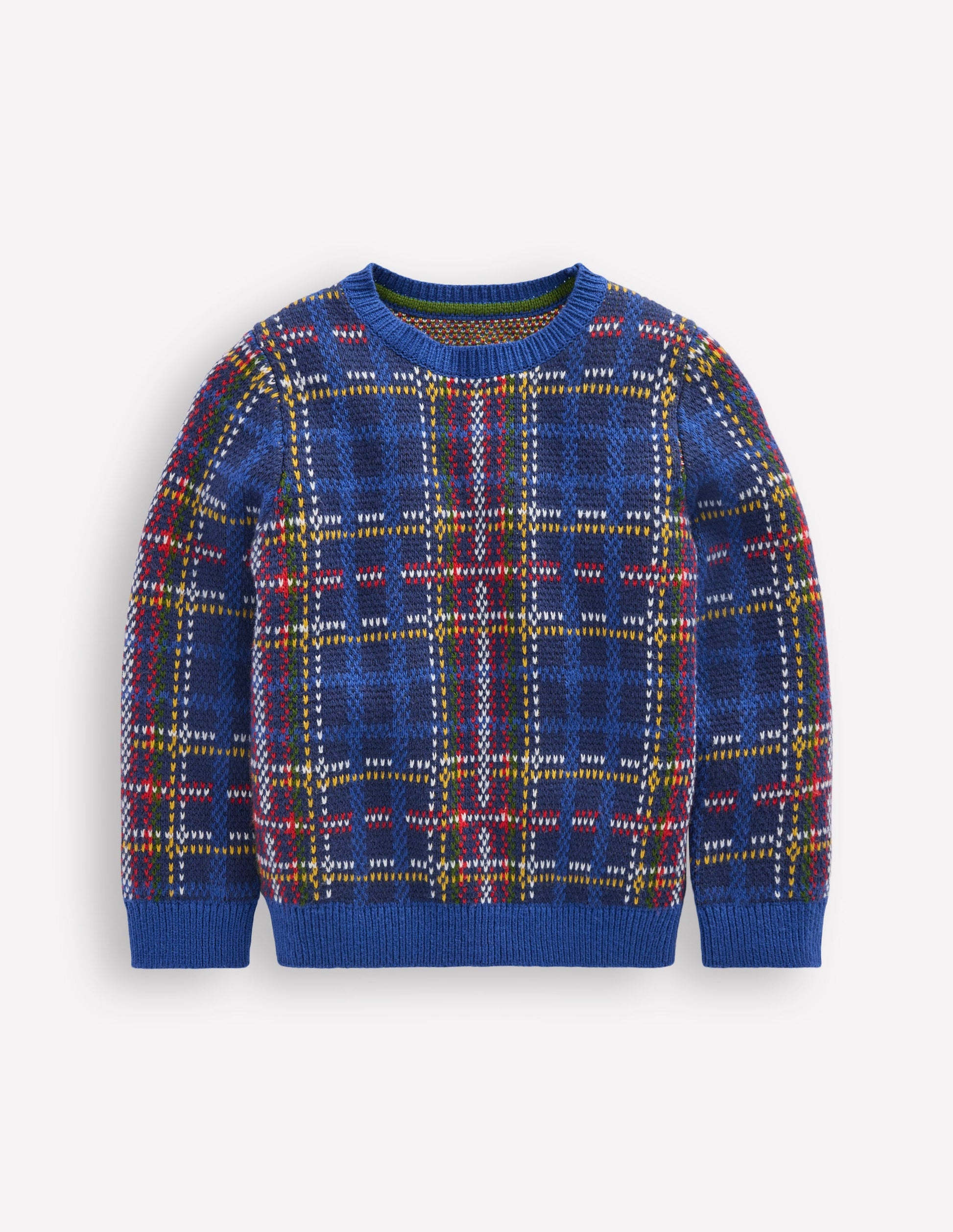 Heritage Check Sweater-Medieval Blue Check-1