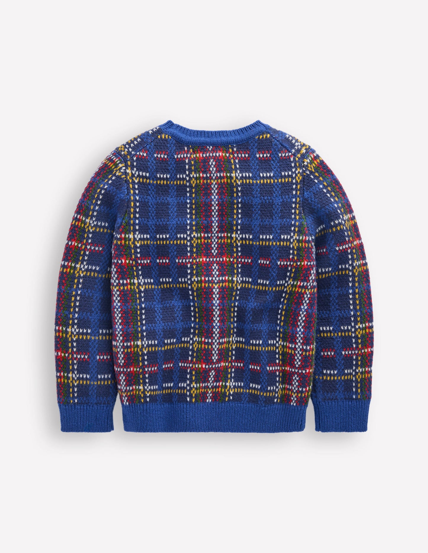 Heritage Check Sweater-Medieval Blue Check