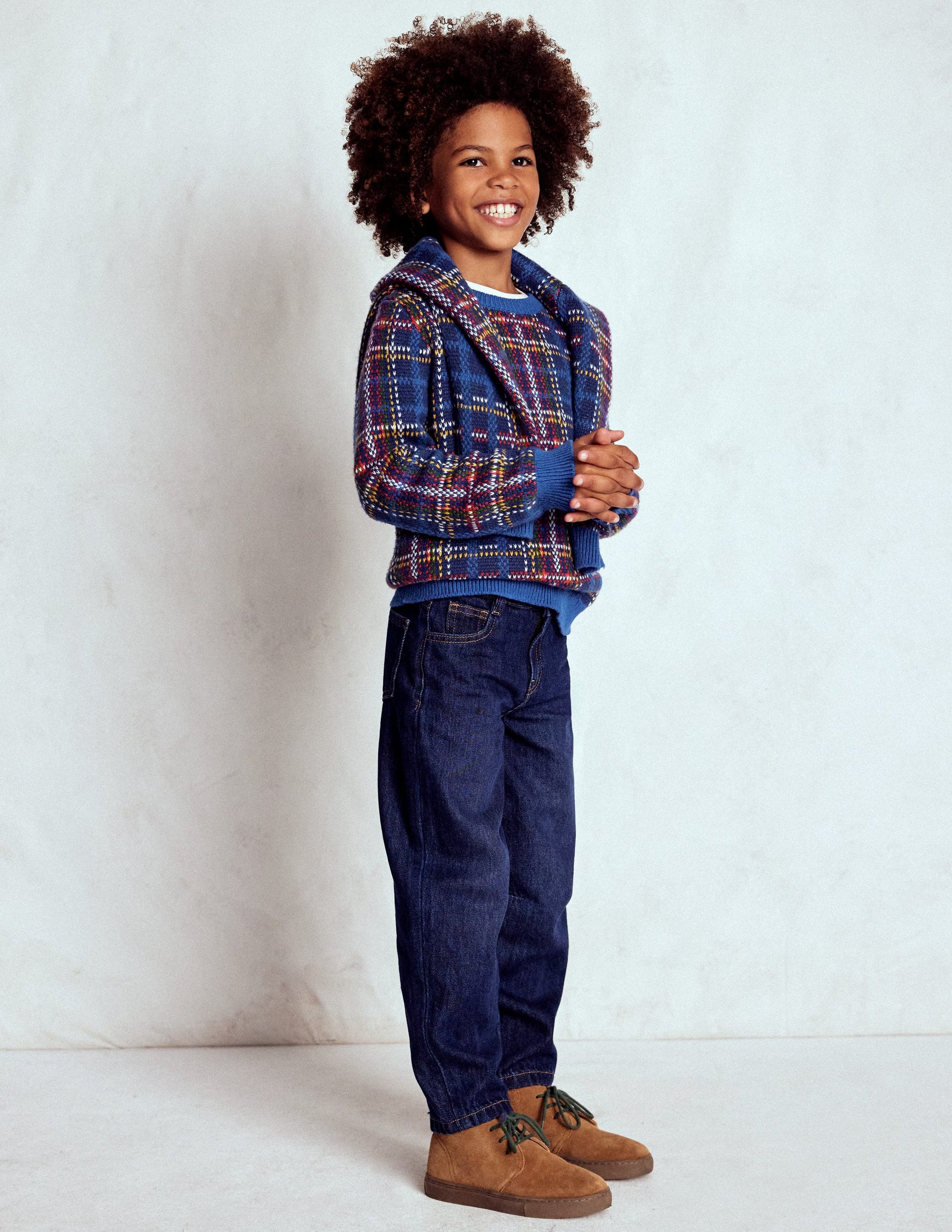 Heritage Check Sweater-Medieval Blue Check-2