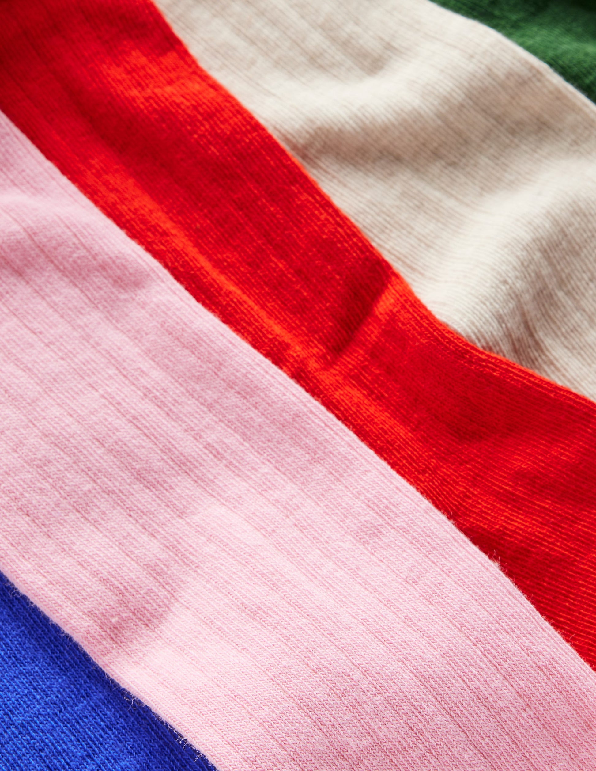 5-Pack Ribbed Knee High Socks-Multi-2