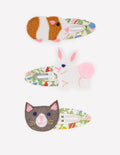 3-pack Hair Clips-Pets