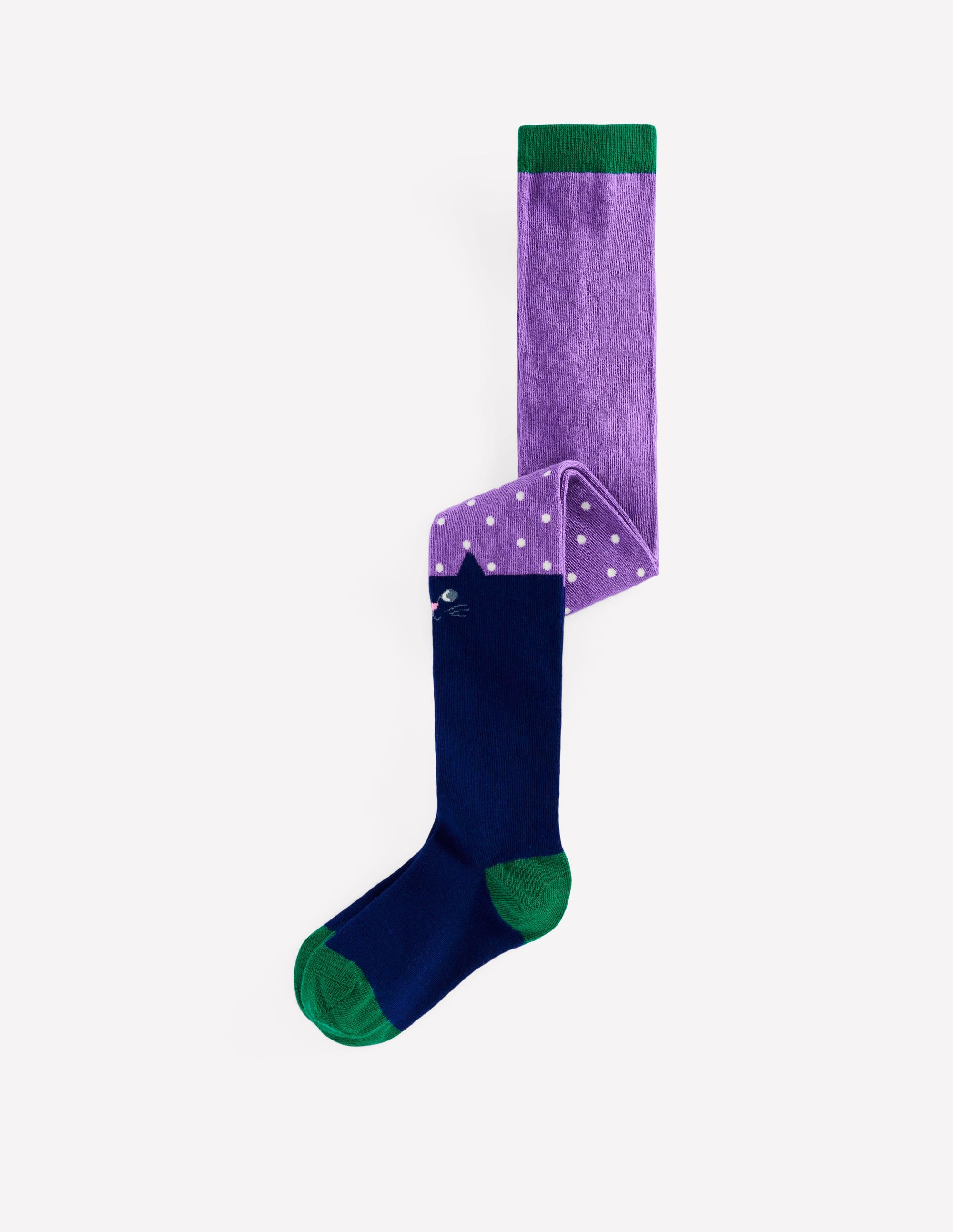 Patterned Tights-Purple Topaz Cats - Image 1