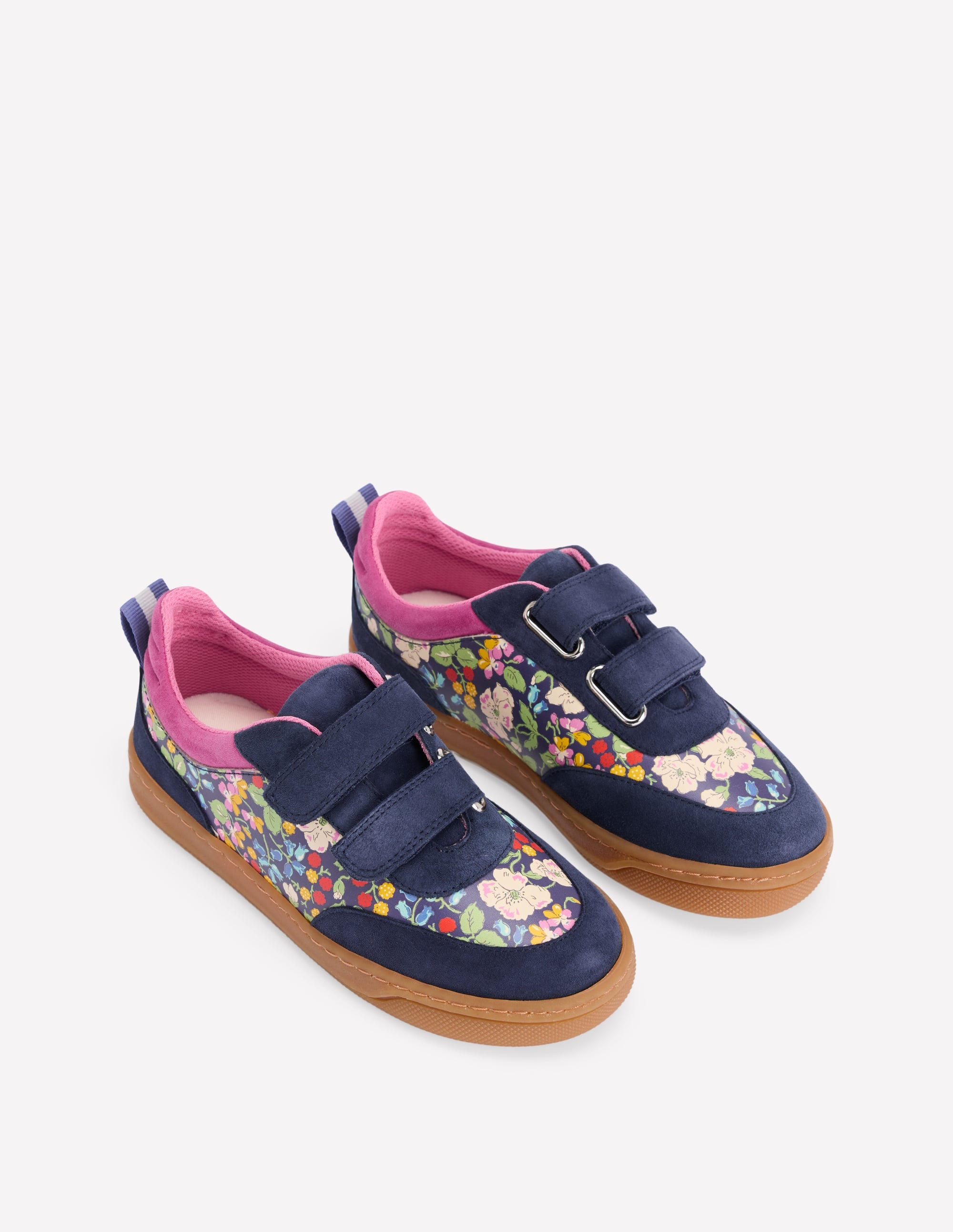 Colourblock Low Tops-Floral - Image 2