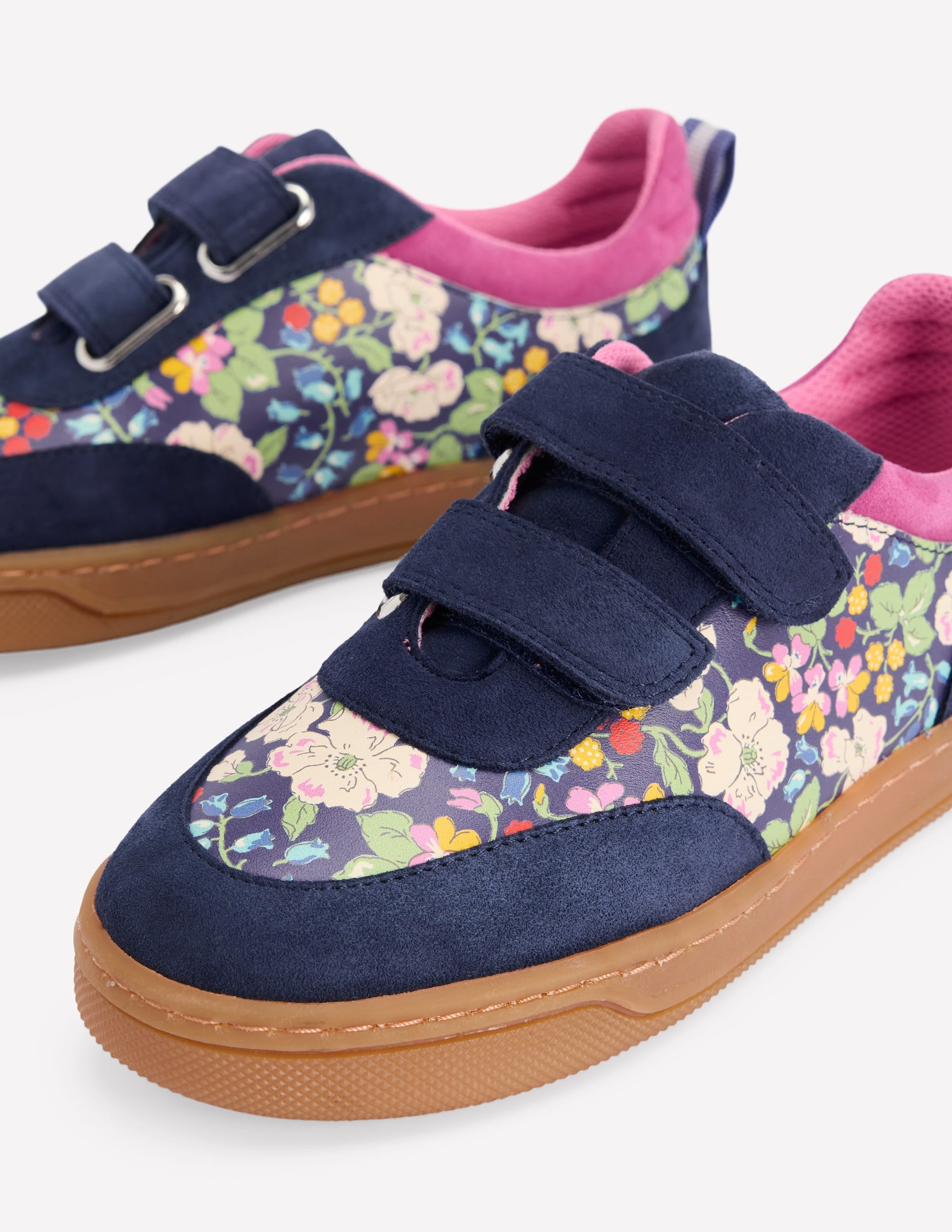 Colourblock Low Tops-Floral - Image 3