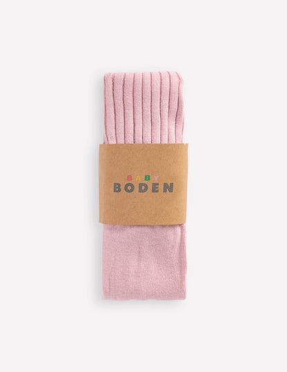 Baby Ribbed Tights-Vintage Pink-2
