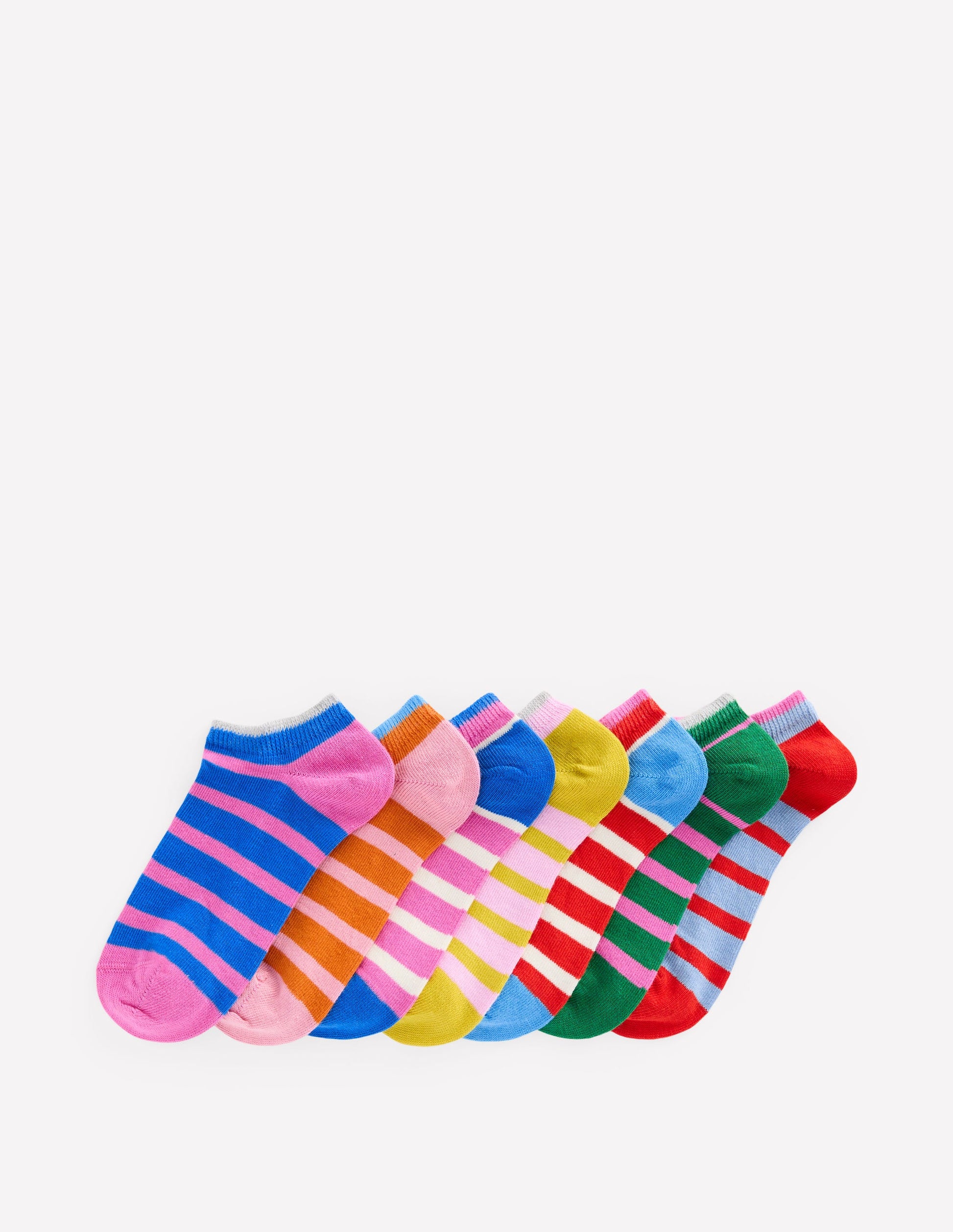 7-Pack Trainer Socks-Multi Stripe-1