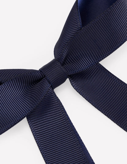 Hair Bows-College Navy-3