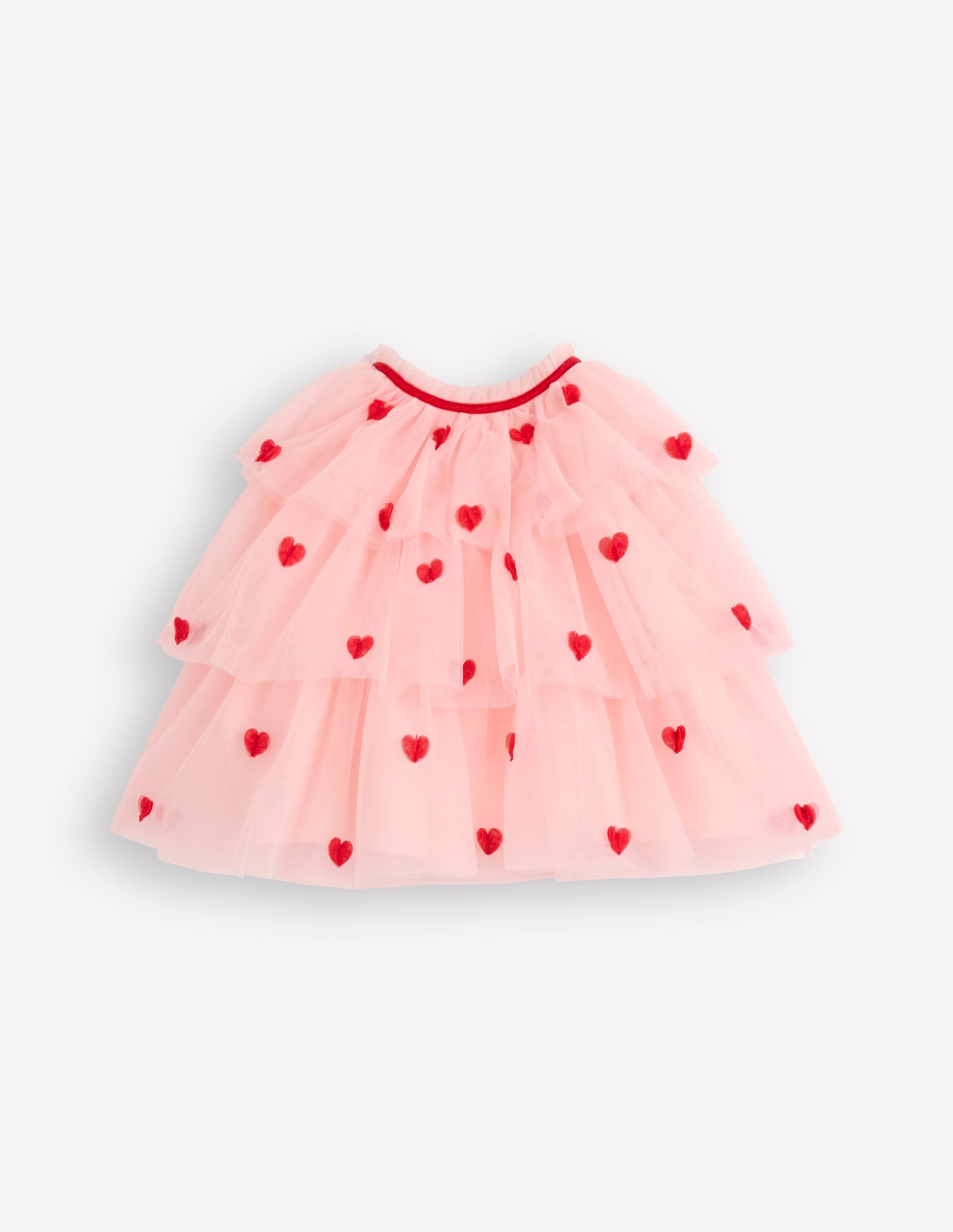 Tulle Heart Cape-Chalk Pink Hearts | Boden USA