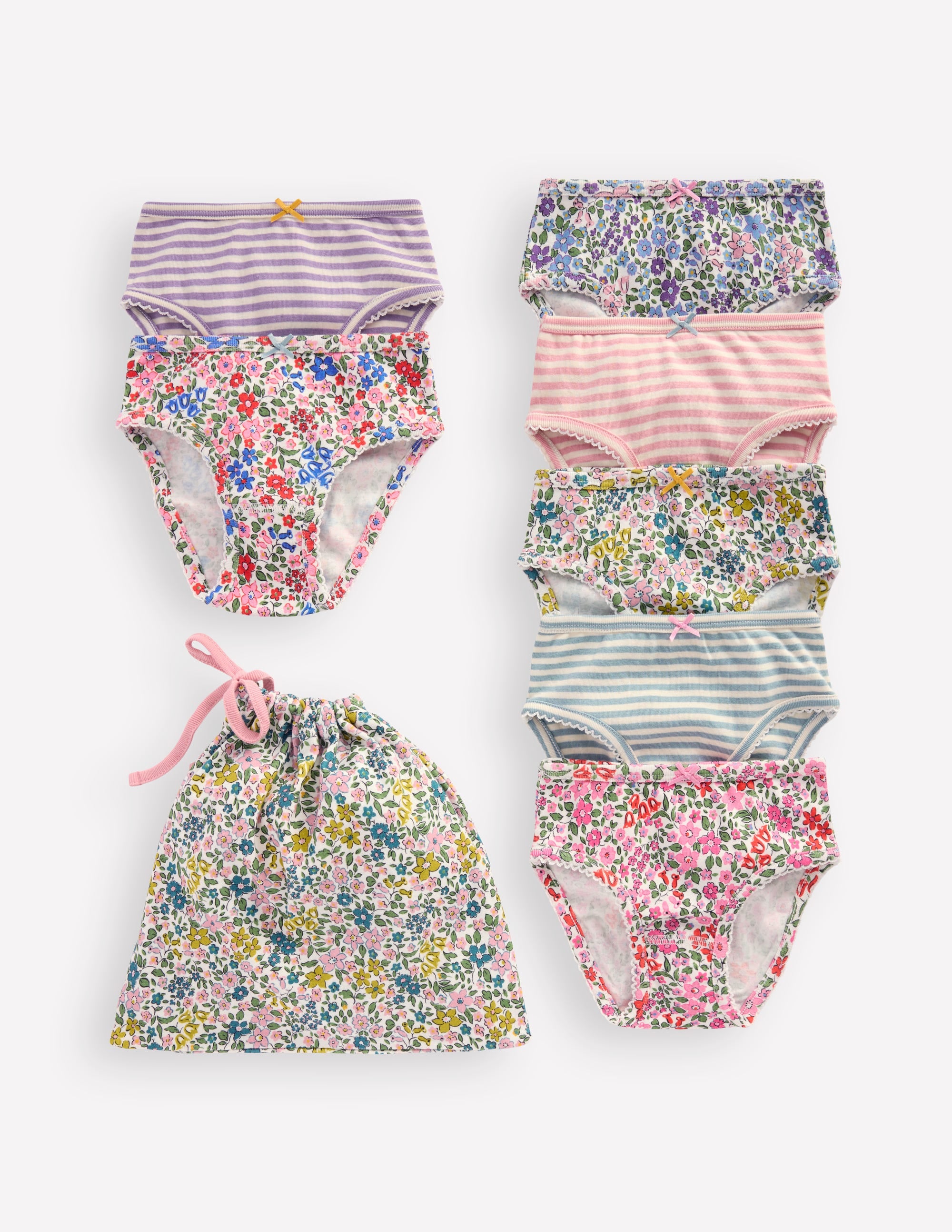 7-Pack Underwear-Multi Floral/Stripe - Image 1