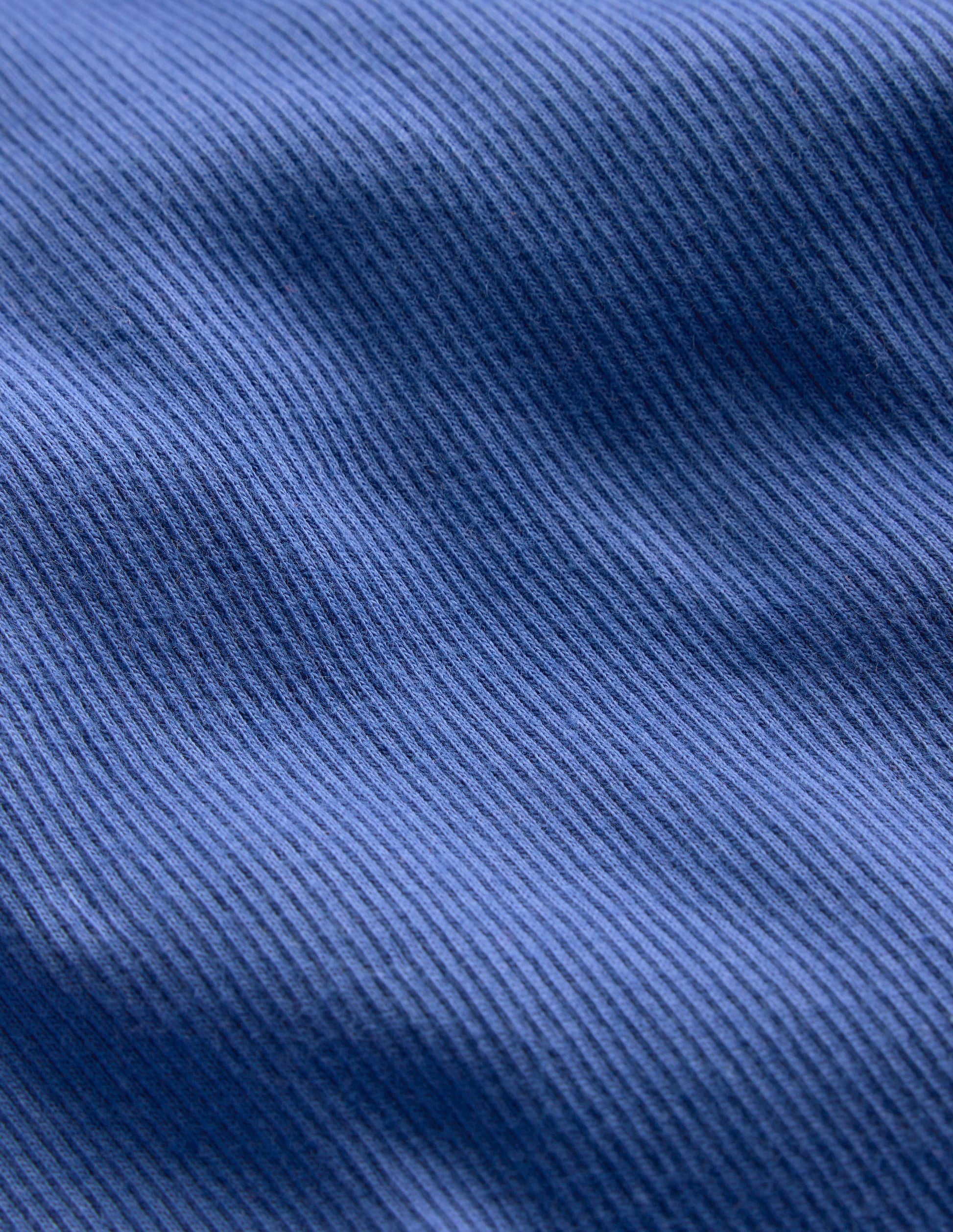 Ribbed Long Sleeve T-shirt-Bluejay-3