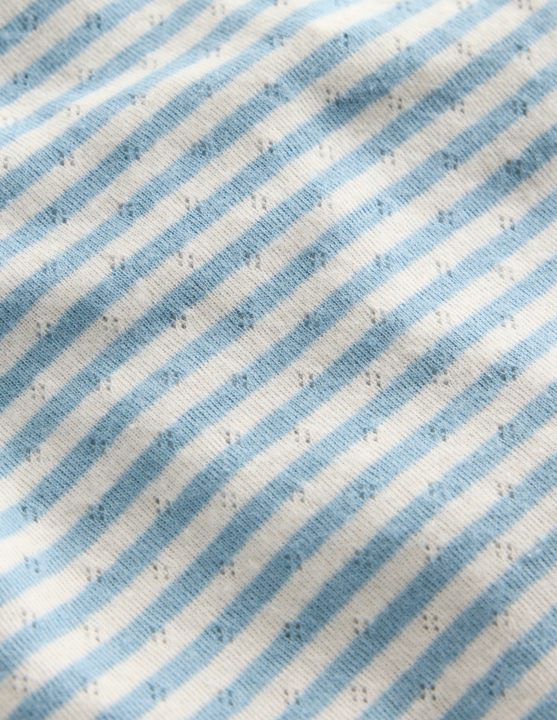 Long Sleeve Pointelle Top-Vintage Blue Stripe-3