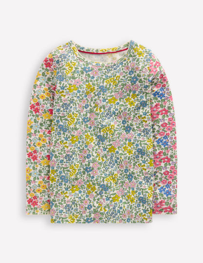 Long Sleeve Pointelle Top-Hotch Potch Floral-4