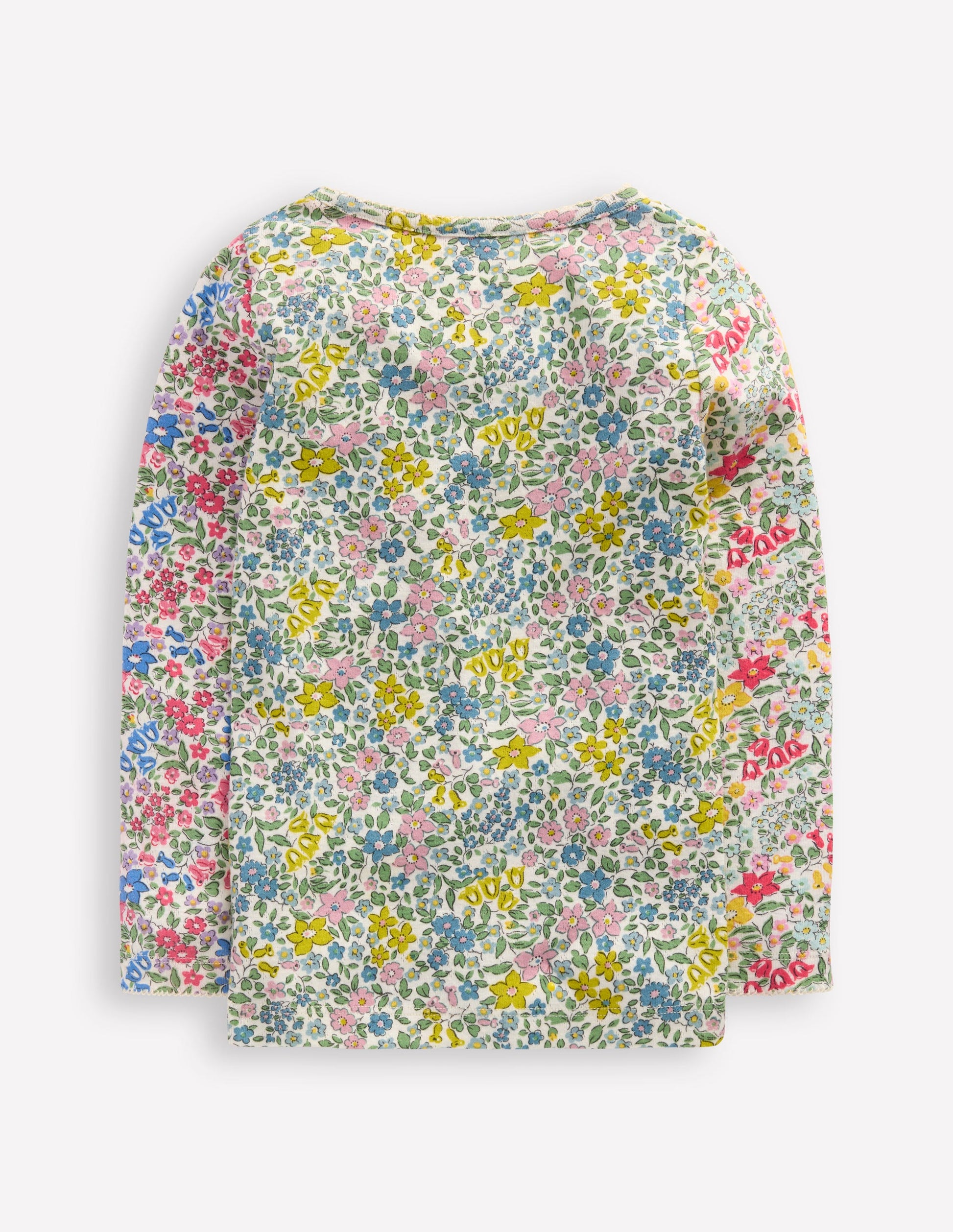 Long Sleeve Pointelle Top-Hotch Potch Floral-5