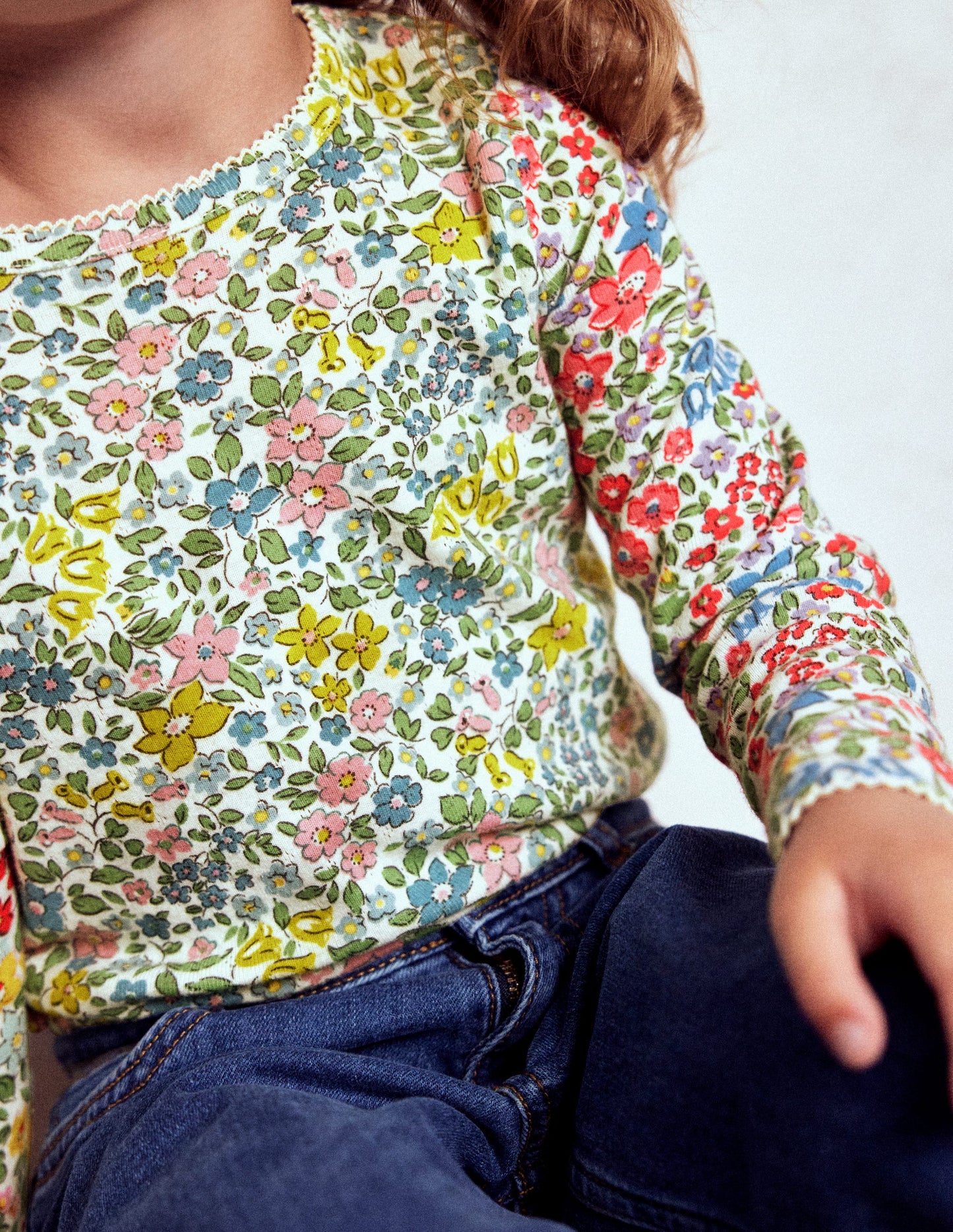 Long Sleeve Pointelle Top-Hotch Potch Floral