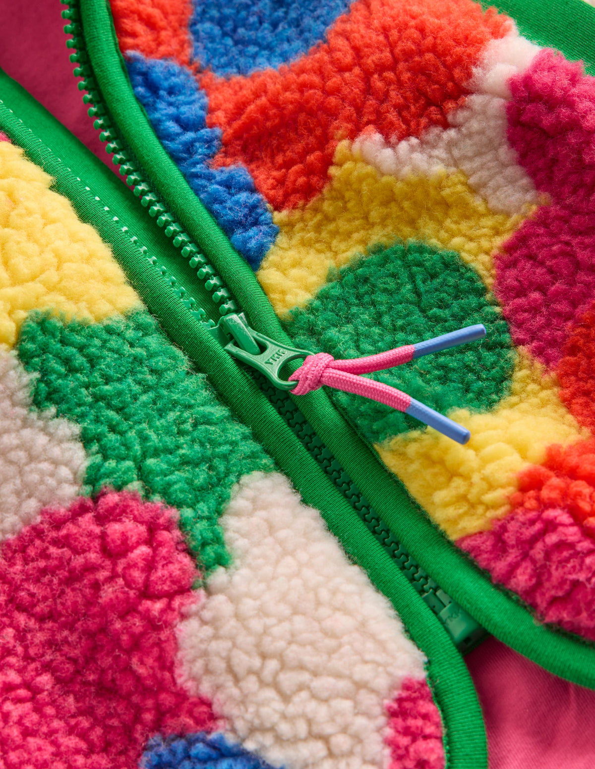 Eden Borg Zip-Through Jacket-Multi Flower Power - Image 3