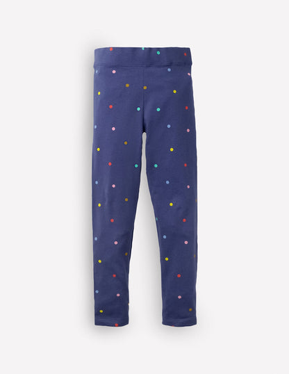 Everyday Fun  Leggings-Starboard Blue Confetti Spot-1