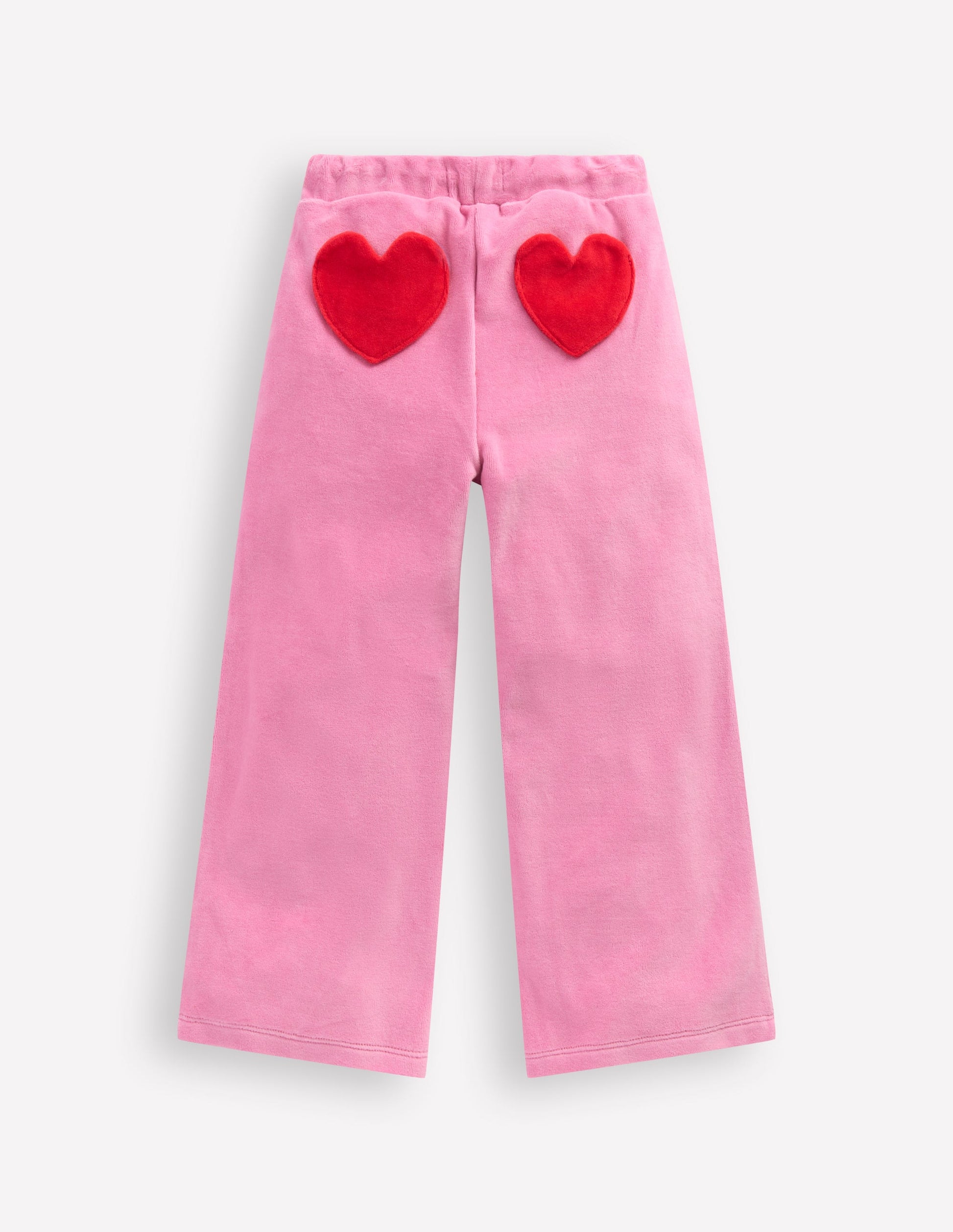 Heart Pocket Velour Sweatpants-Formica Pink-2