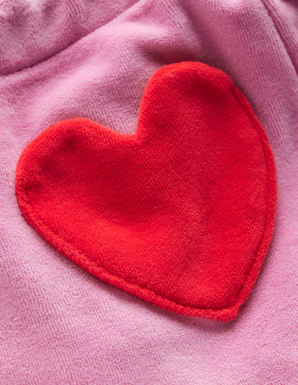 Heart Pocket Velour Sweatpants-Formica Pink-3