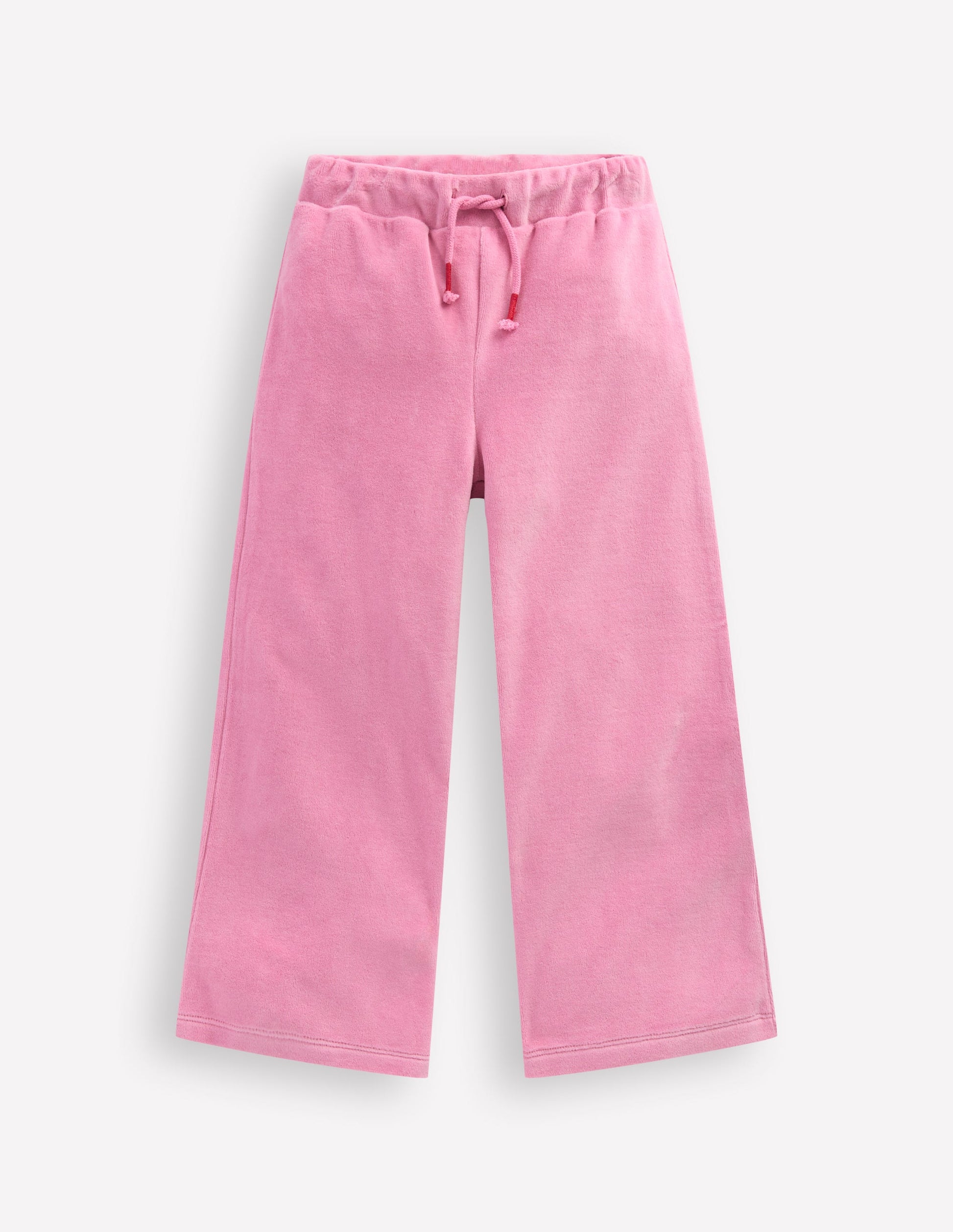 Heart Pocket Velour Sweatpants-Formica Pink-1