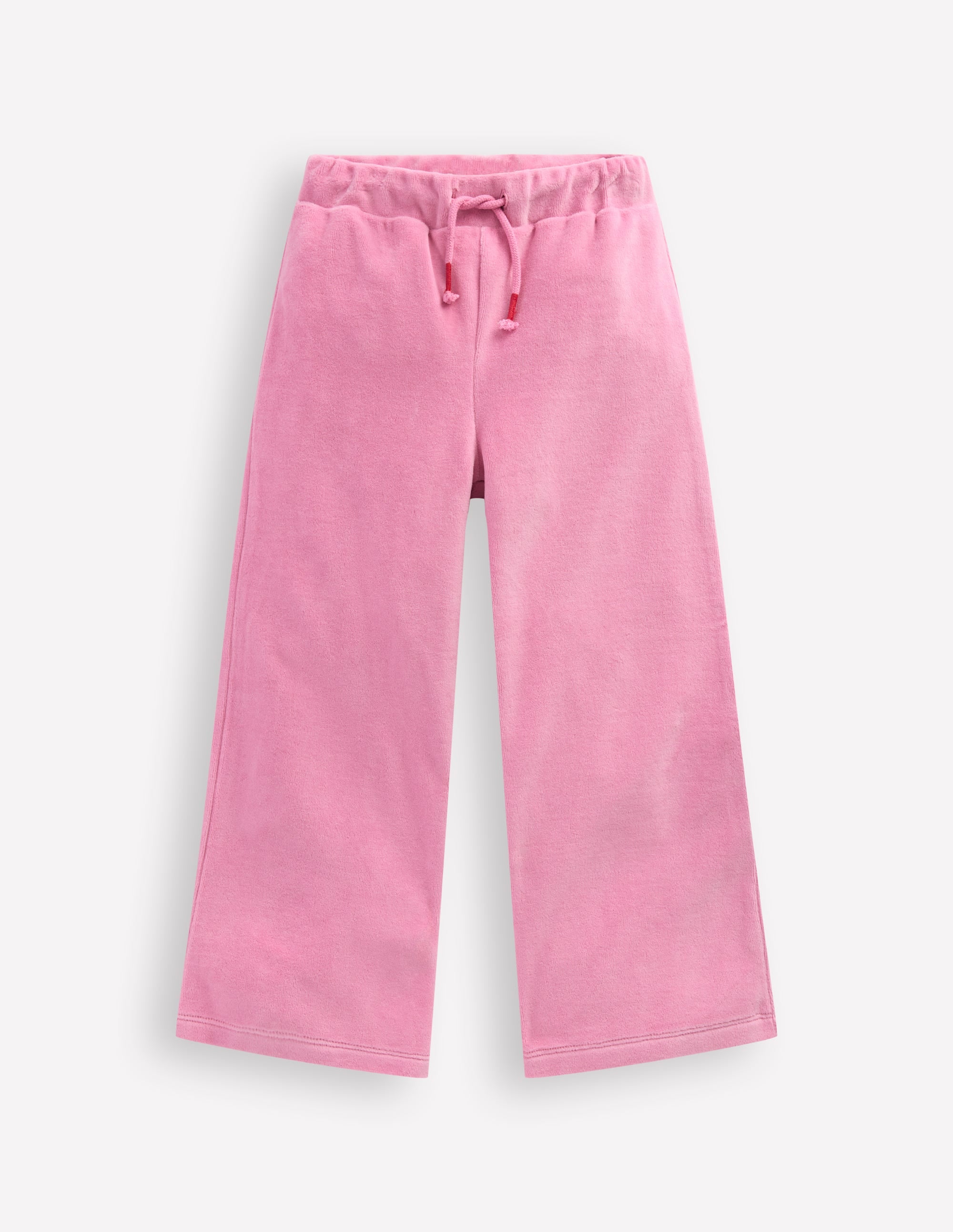 Heart Pocket Velour Sweatpants-Formica Pink - Image 1
