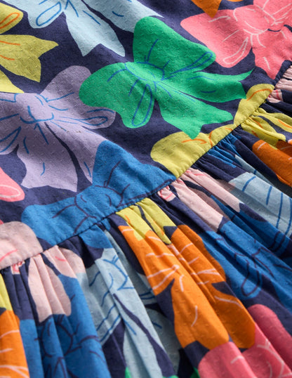 Madeline Woven Dress-Multi Rainbow Bows-3