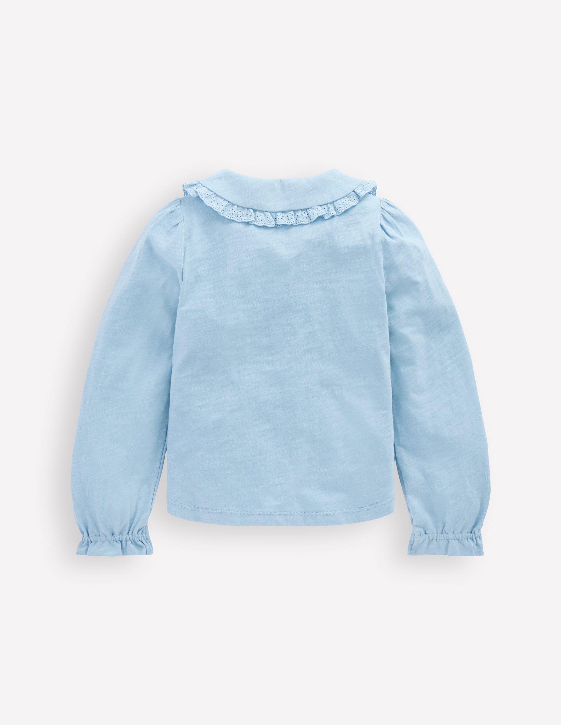 Collared Slub Top-Vintage Blue-5