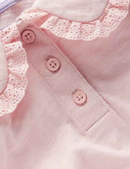 Collared Slub Top-Chalk Pink-6