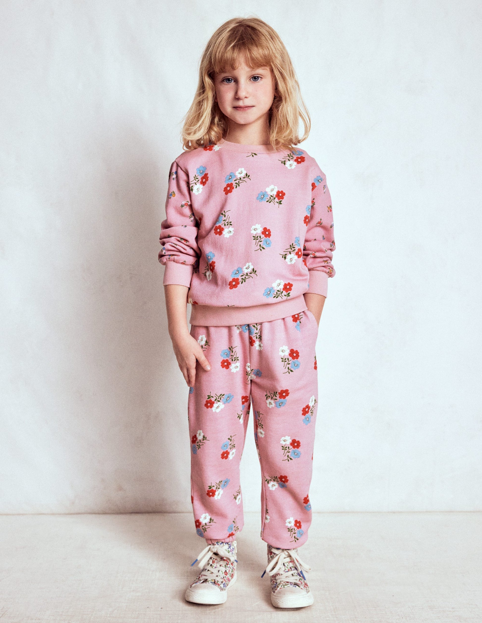 Printed Sweatshirt-Hotchpotch Floral-1