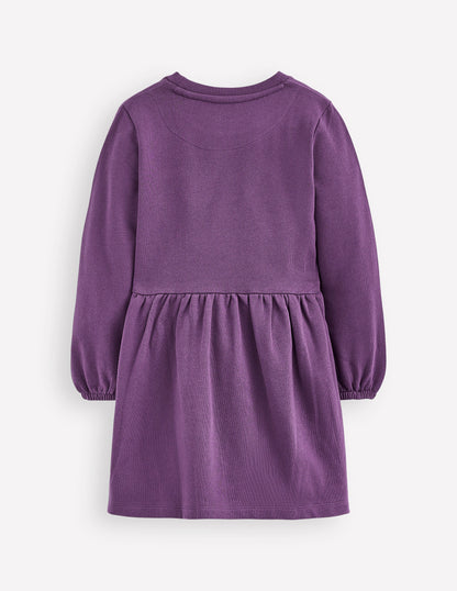 Applique Sweatshirt Dress-Halloween Ghosts-2