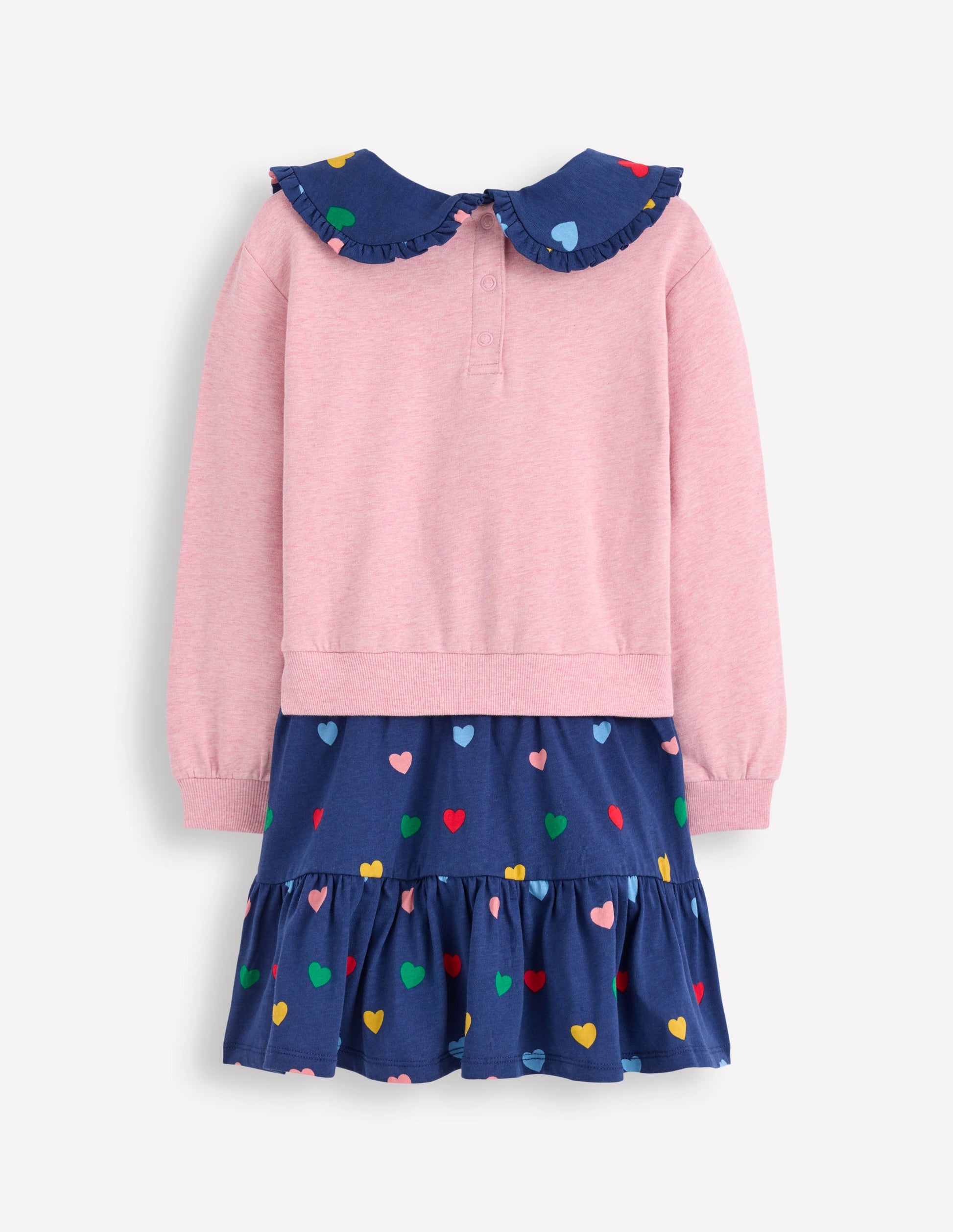 2-in-1 Sweatshirt Dress-Starboard Blue Multi Hearts-6