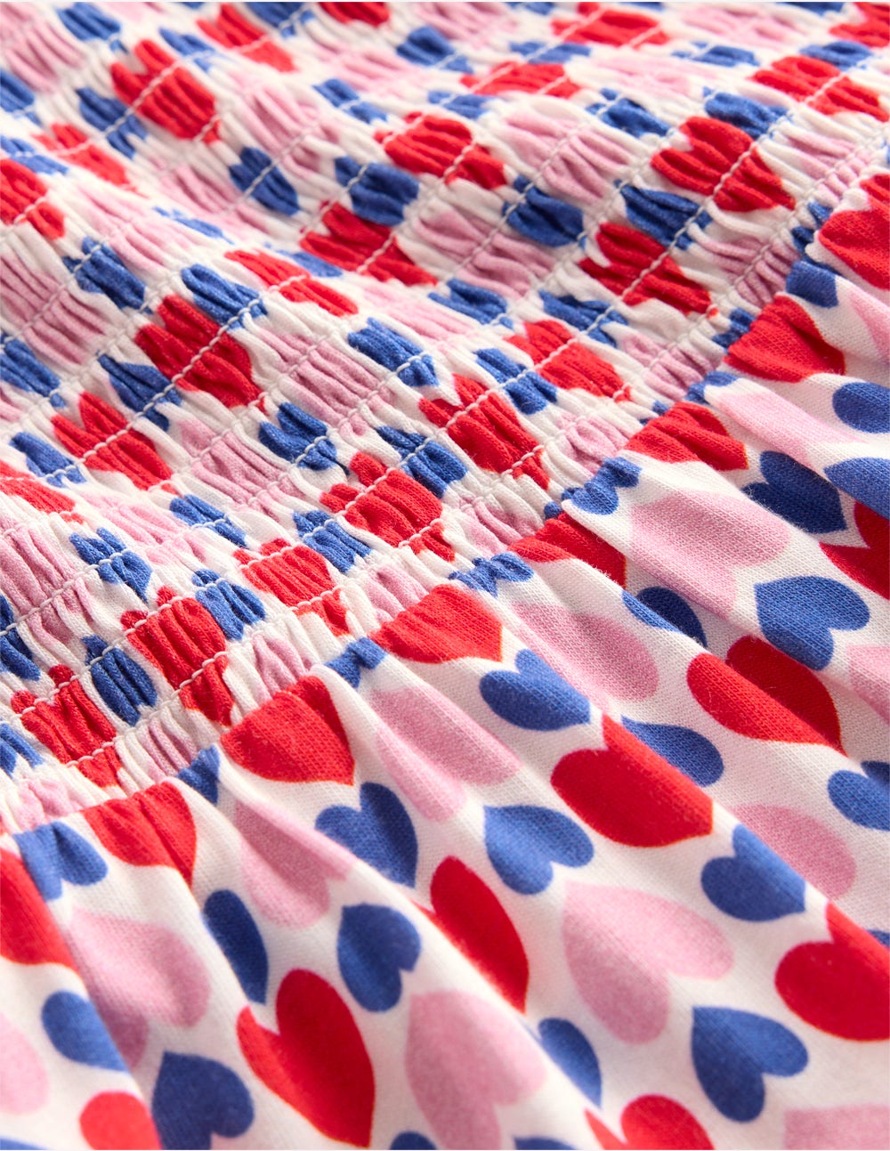 Aurora Long Sleeve Dress-Poppy Red Geo Heart