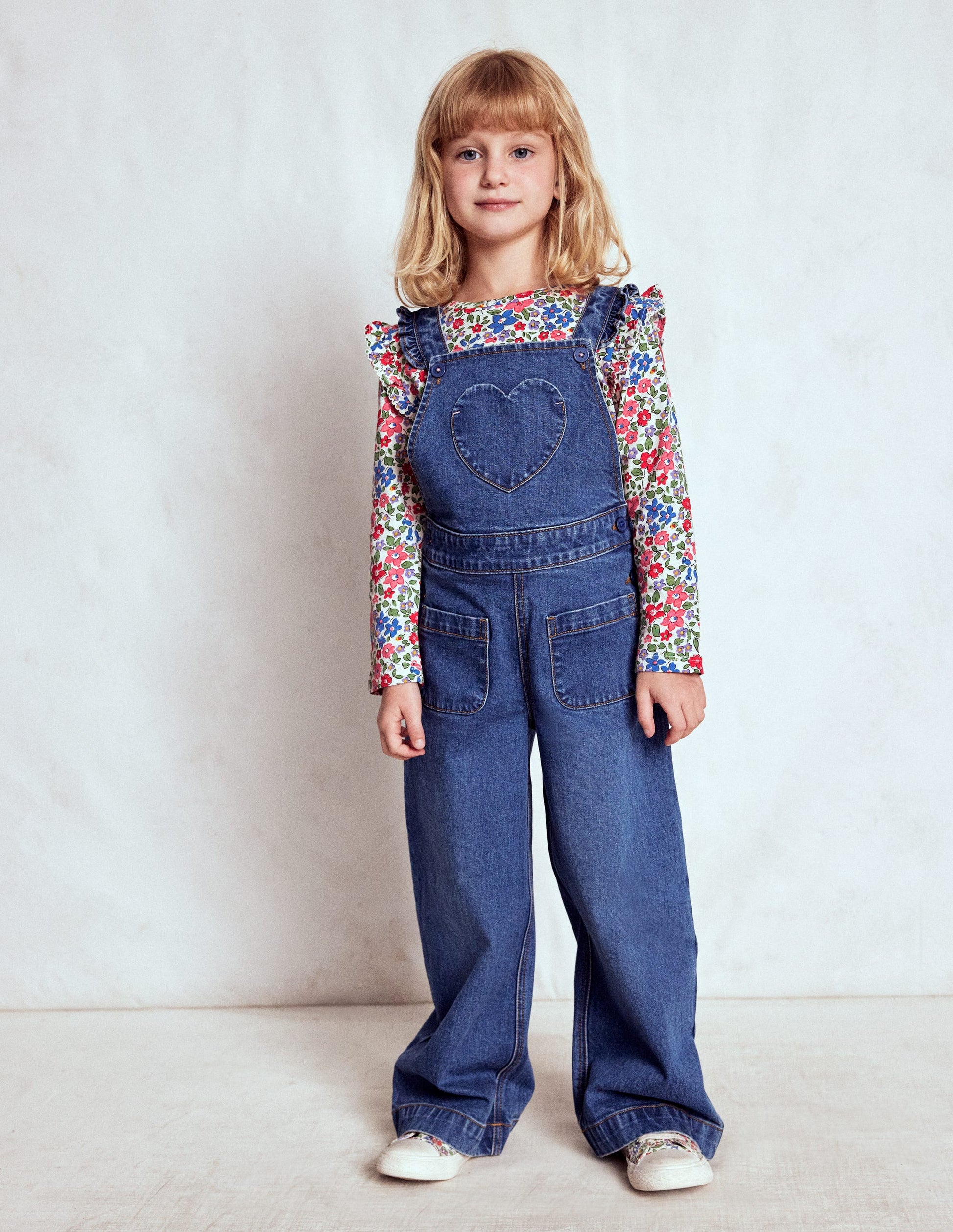 Frill Sleeve Slub Top-Rose Pink Flowerbed-2