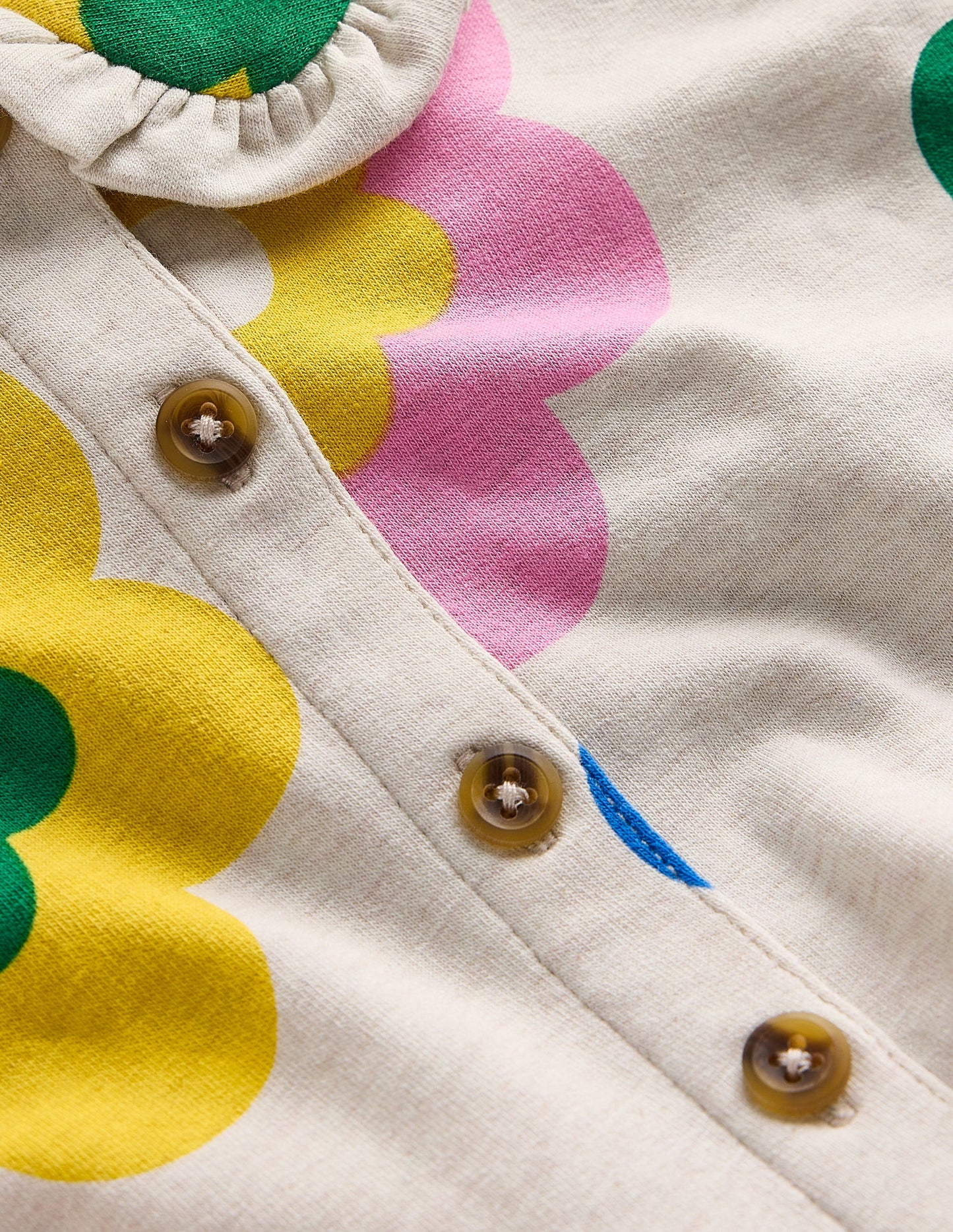 Cosy Jersey Shirt Dress-Multi Large Flower