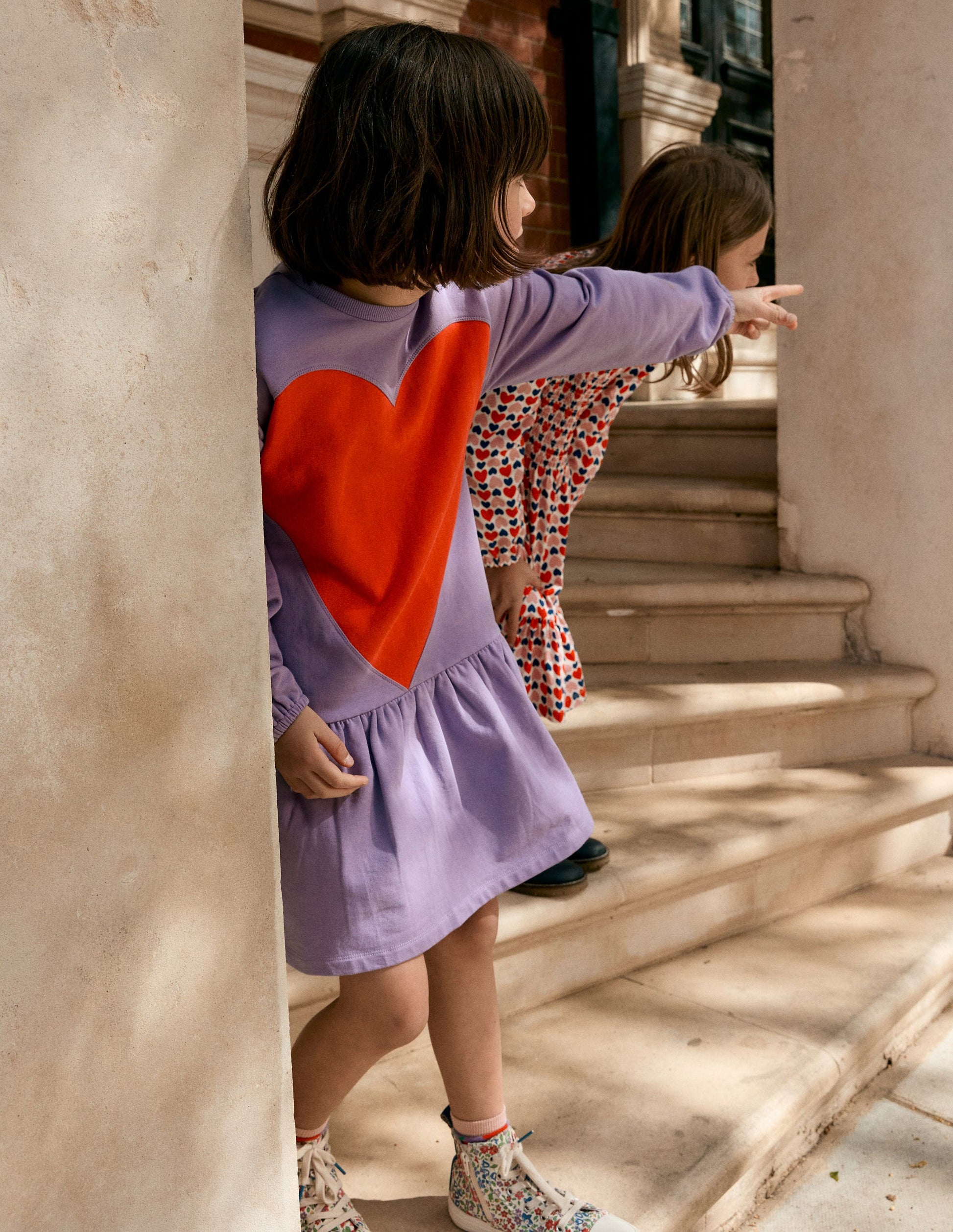 Logo Sweatshirt Dress-Aster Purple-4