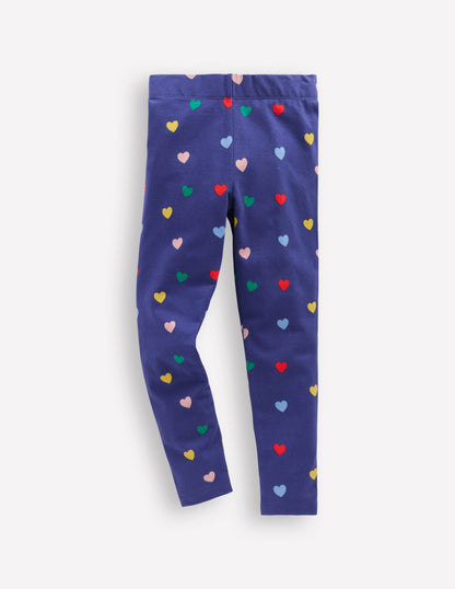 Fun Leggings-Starboard Blue Multi Hearts-1