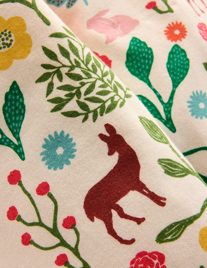 Fun Leggings-Ivory Woodland Walk-3