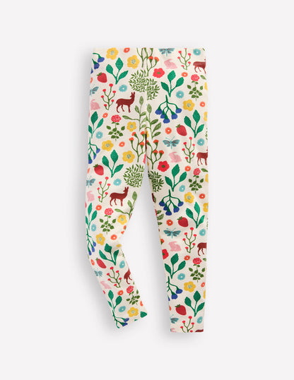 Fun Leggings-Ivory Woodland Walk-1
