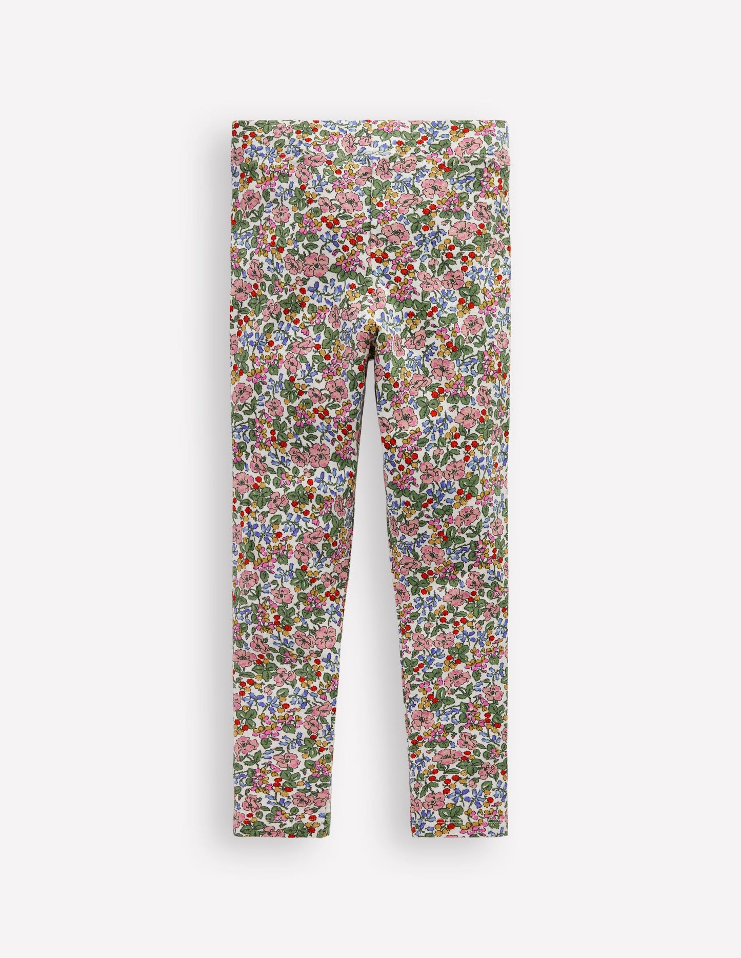Appliqué Leggings-Soft Ivory Berry Floral