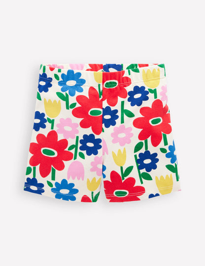 Cartwheel Shorts-Muti Pop Flower-1