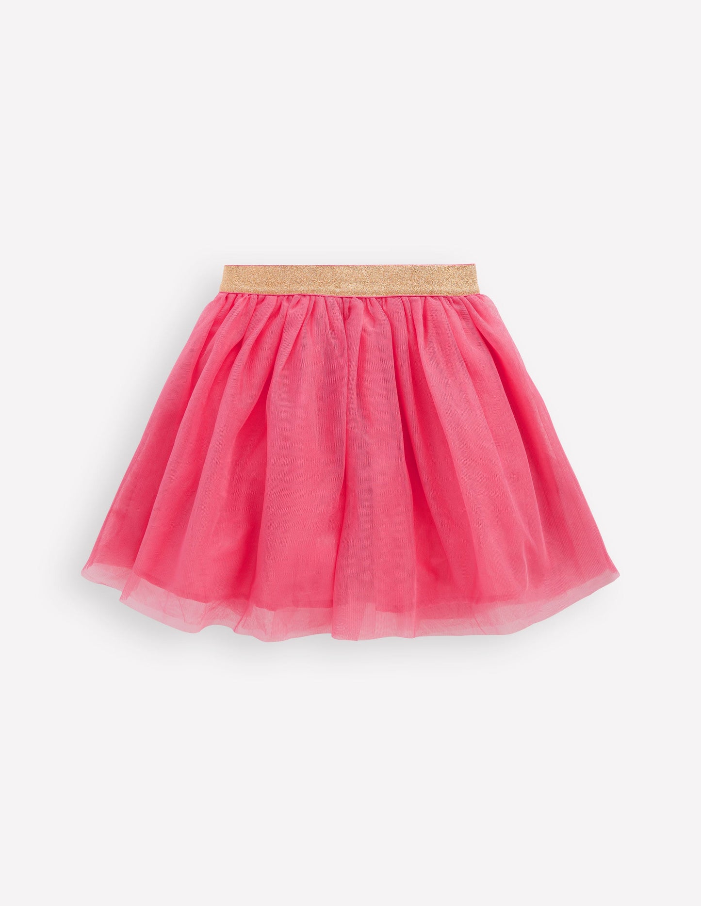 Appliqué Tulle Skirt-Pink Flowers