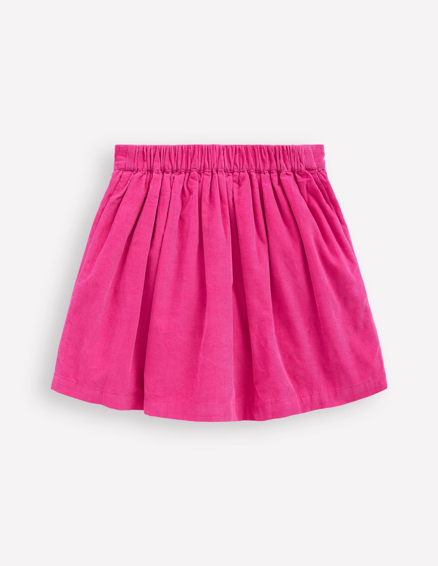 Button-through Mini Skirt-Raspberry Pink