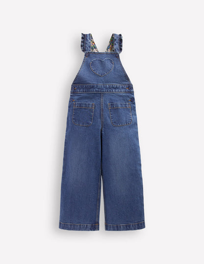 Frill Overalls-Mid Vintage Heart Applique-1