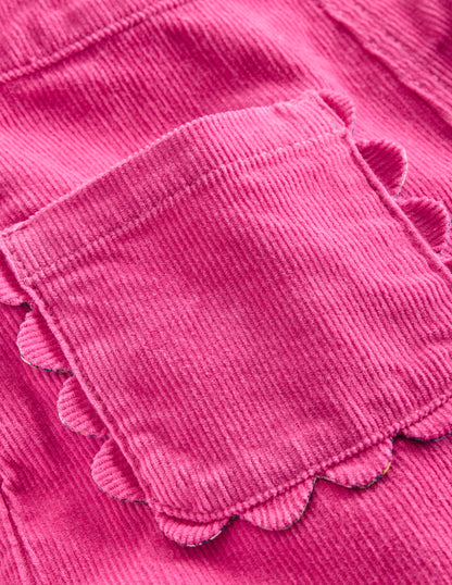 Frill Overalls-Raspberry Pink-3