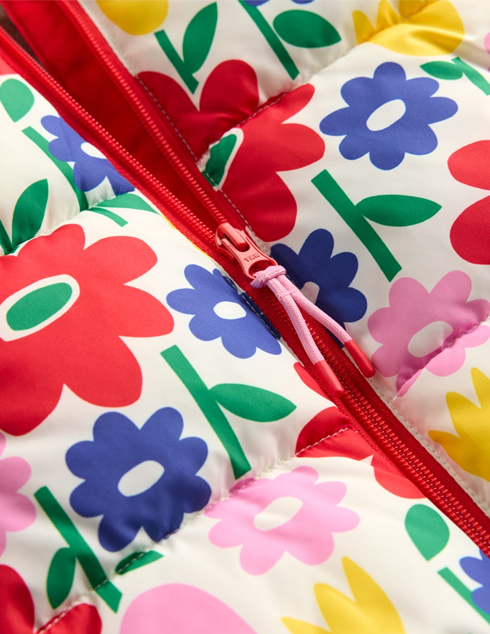 2-in-1 Padded Coat-Multi Pop Flower