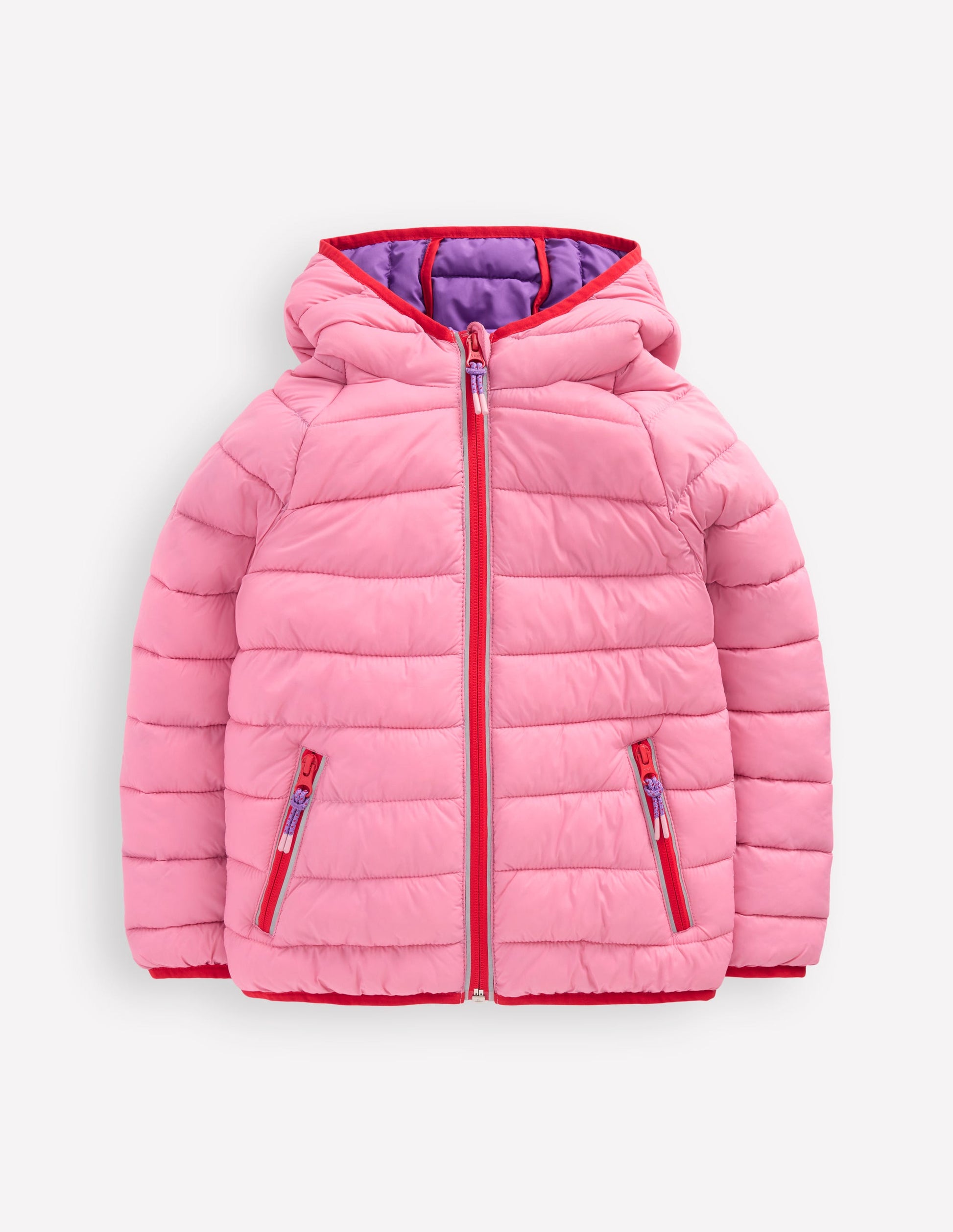 Pack-away Padded Jacket-Pink-1