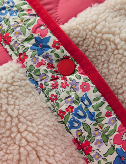 Janie Borg Mix Jacket-Rose Pink Flowerbed Boden USA