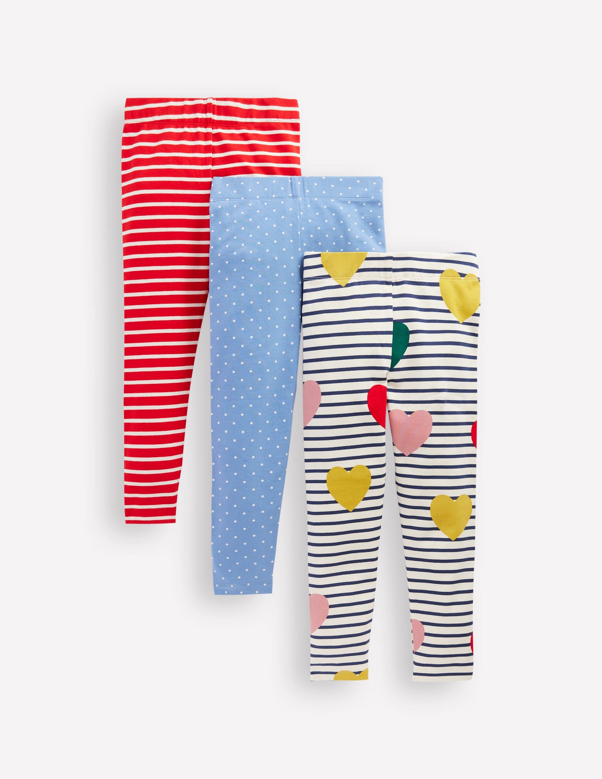 3-pack Leggings-Rainbow Hearts Pack-1