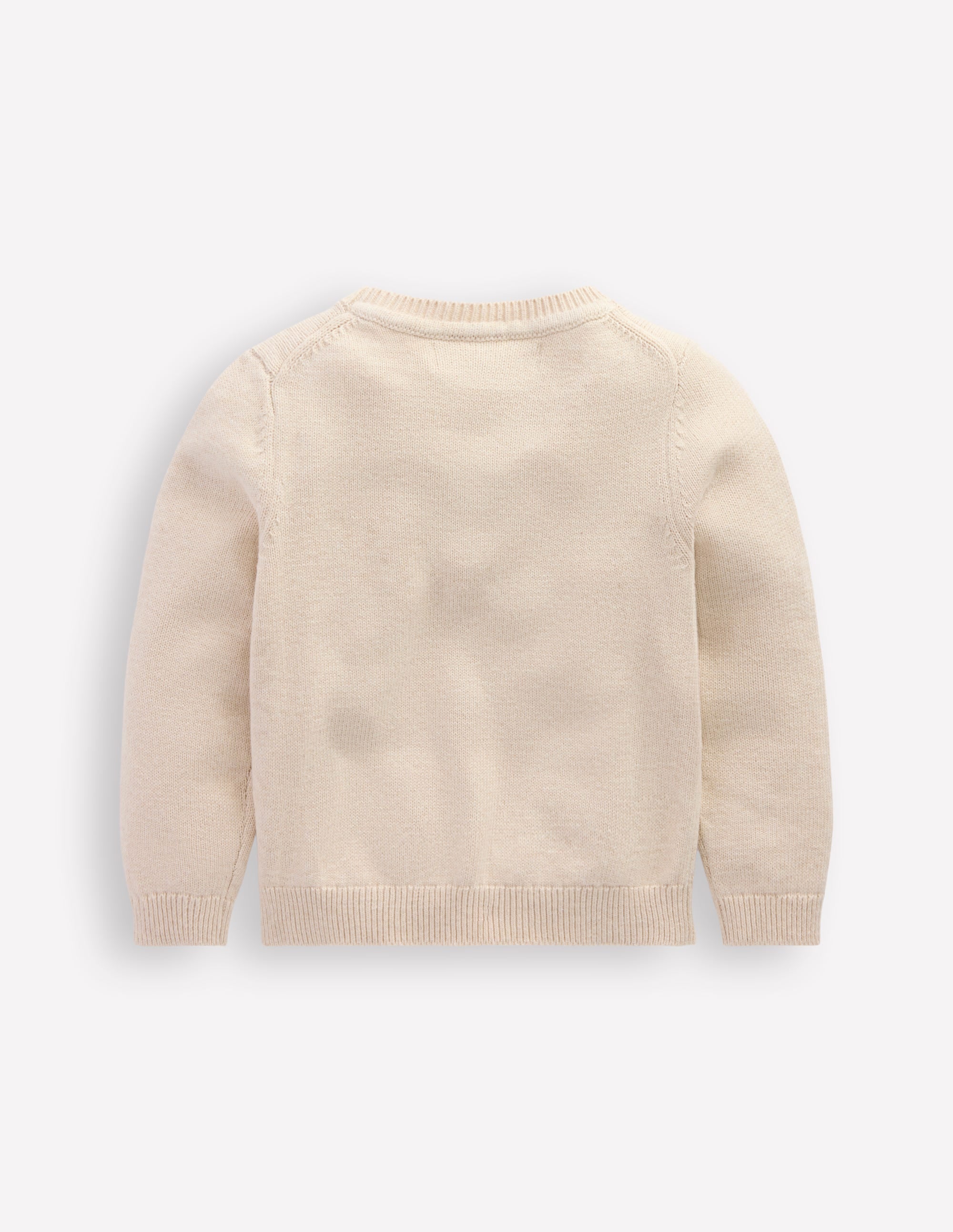 Fun Logo Sweater-Oatmeal Melange Cherries - Image 2